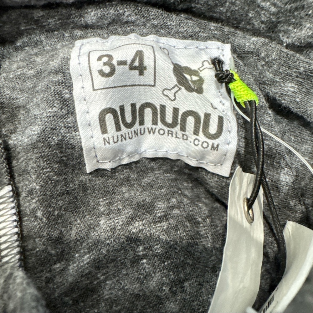 NUNUNU Patch Legging Skirt Charcoal NWT - Picture 2 of 3